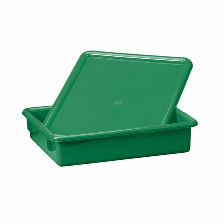 JONTI-CRAFT 8036JC 13 1/2'' x 11'' x 3'' Green Plastic Paper Tray for Paper-Tray Storage Units 5318036